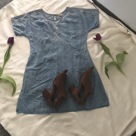 Holding Horses by Anthropologie Blue Dress NWOT - Picture 3 of 6